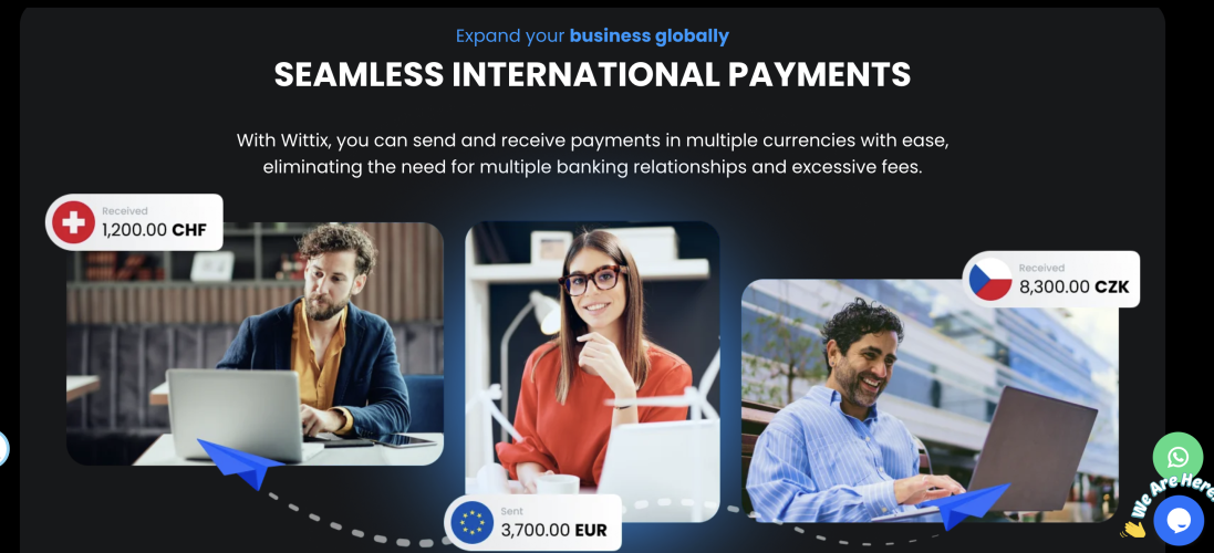 Wittix seamkess UK euro account